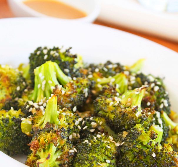 Roasted Broccoli with Sweet Miso Dressing