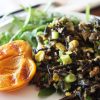 Black Rice with Grilled Apricots
