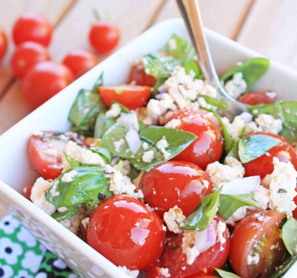 Cherry Tomato Salad with “Feta” Cheese